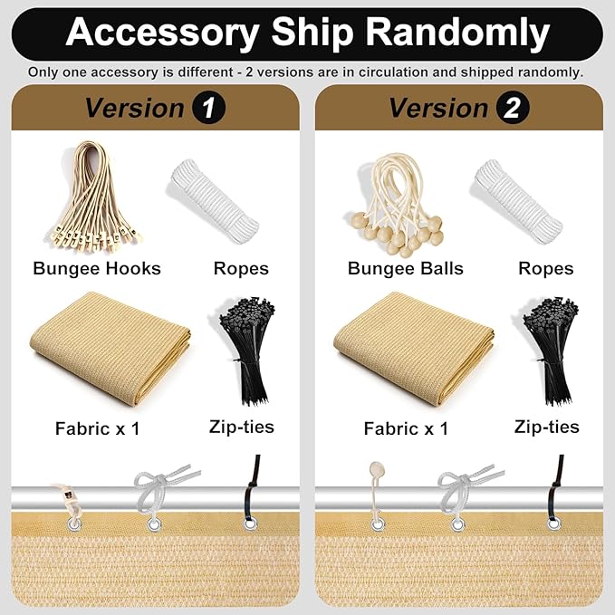 Artpuch 90% Sun Shade Cloth, 6 x 12 FT Pergola Shade Cover Canopy - Image 2