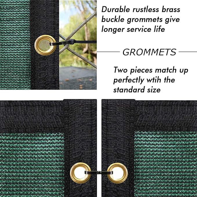UPGRADE Privacy Fence Screen 4'x57' Dark Green Outdoor 90% Visibility Blockage - Image 3
