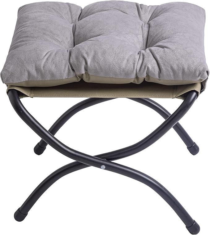 15" Foldable Foot Stool Ottoman by WELL-STRONG