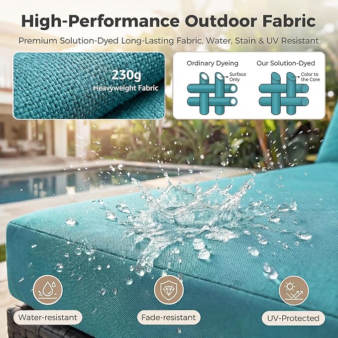 NICESOUL Big Size 9 Piece Patio Furniture Set - Image 9