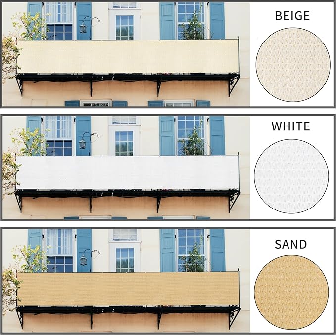 LOVE STORY Balcony Privacy Screen, UV Protection and Weather-Resistant - Image 6