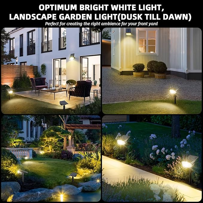 Solar Spot Lights Outdoor Landscape Lights, 40 LEDs Solar Landscape Spotlights - Image 7