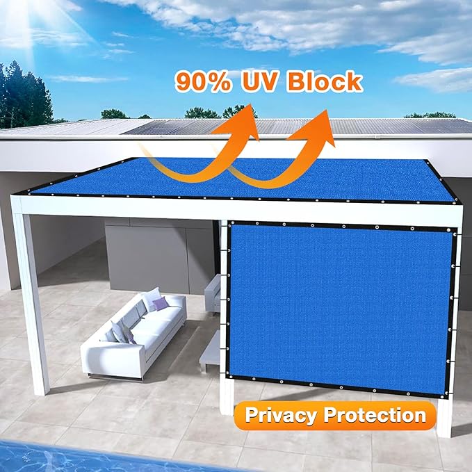 Artpuch Outdoor Pergola Shade Cover 10' X 12' Sun Shade Cloth - Image 3