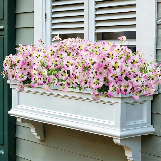 12 Bundles Artificial Pansy Flowers - Image 4