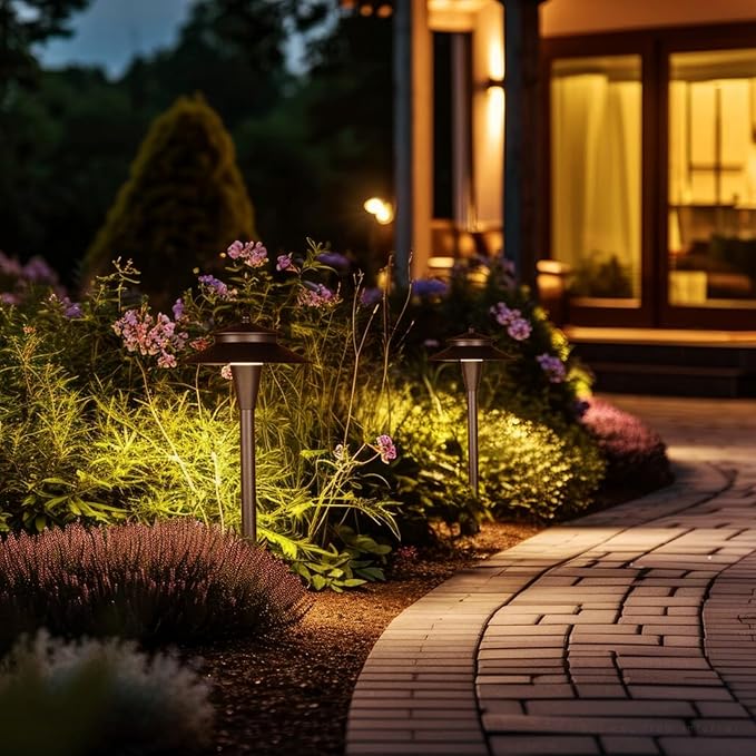 LEONLITE 5CCT Low Voltage Pathway Lights, 12-24V LED Landscape Path Light - Image 2