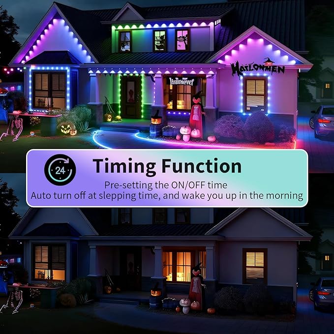 Permanent Outdoor Lights, 200ft Smart Eave Lights - Image 4
