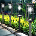 Solar Path Lights Outdoor 8 Pack, Bright Solar Pathway Lights Outside Waterproof by COXSENI