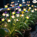 Solar Garden Lights, 4 Pack 24 LED Solar Swaying Flower Light, Waterproof by MRHEPHAESTUS