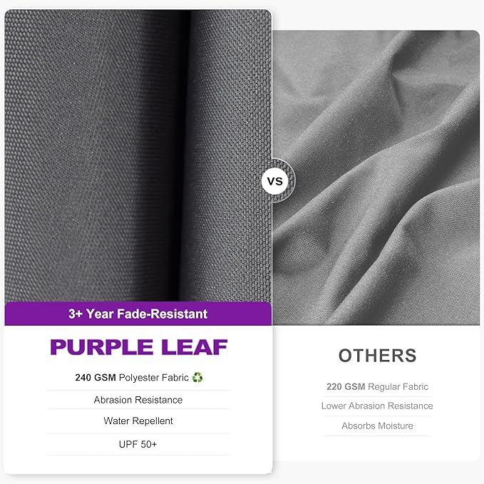 PURPLE LEAF 8' X 8' Tilting Patio Umbrella - Image 4