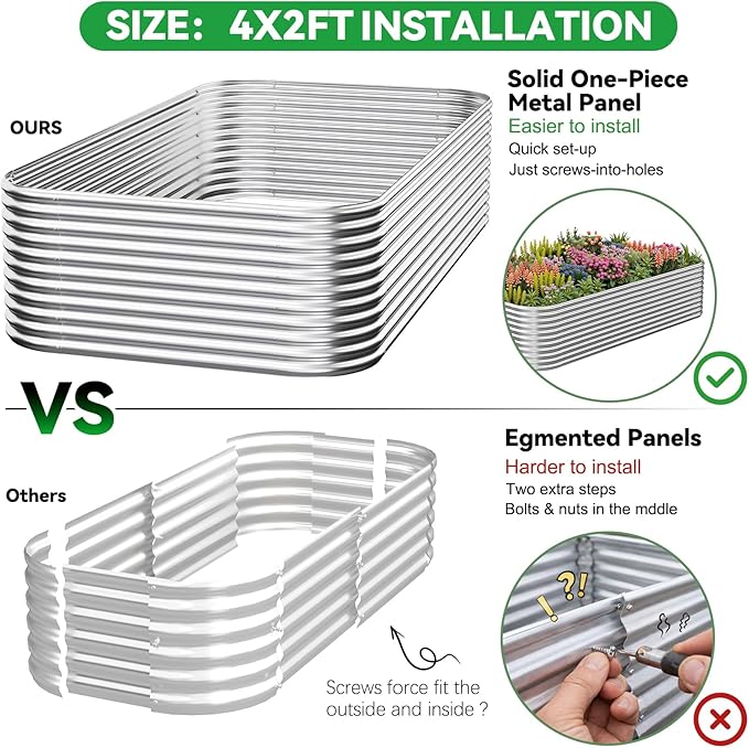 3 Pack Tall 4x2x1.5FT Raised Beds - Image 2