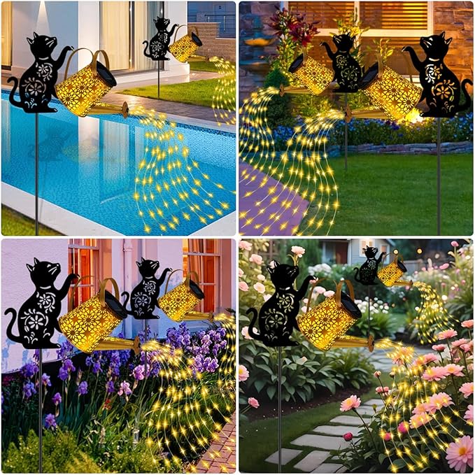 Solar Lights Outdoor Decorative, Watering Can - Image 5