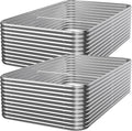 2 PCS Tall 8x4ft Galvanized Raised Garden Bed Outdoor, Metal Garden Bed by Mostmahes
