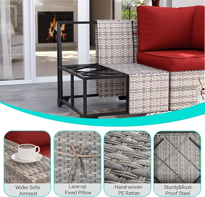 15-Piece Outdoor Patio Furniture Set - Image 4