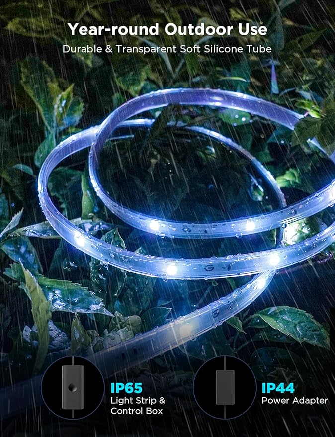 Govee Outdoor LED Strip Lights, 32.8ft Smart Outdoor Lights Work - Image 6