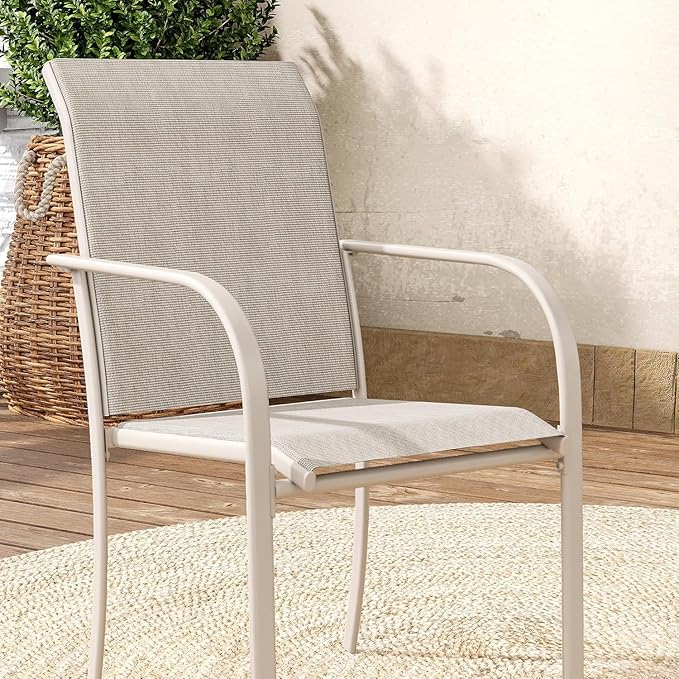 VICLLAX Outdoor Dining Set for 4, 5 Pieces Patio Dining Furniture Set - Image 3