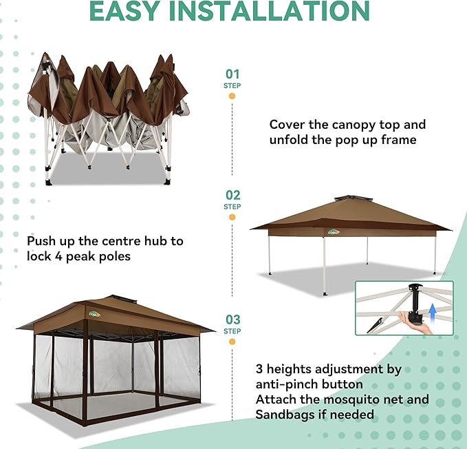 COBIZI 10x15 FT Pop up Gazebo on Clearance - Image 5