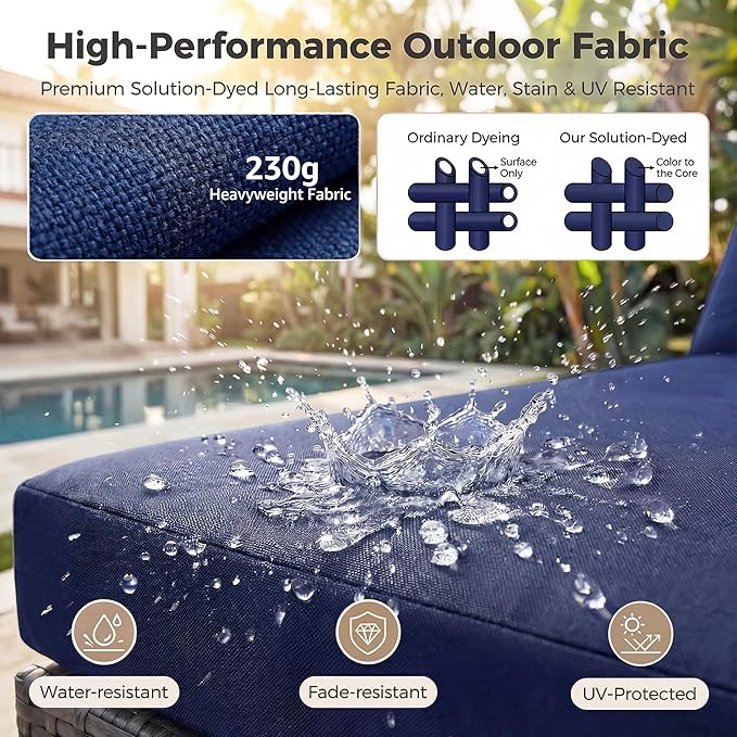 NICESOUL 7 Piece Outdoor Sectional Sofa Set - Image 9