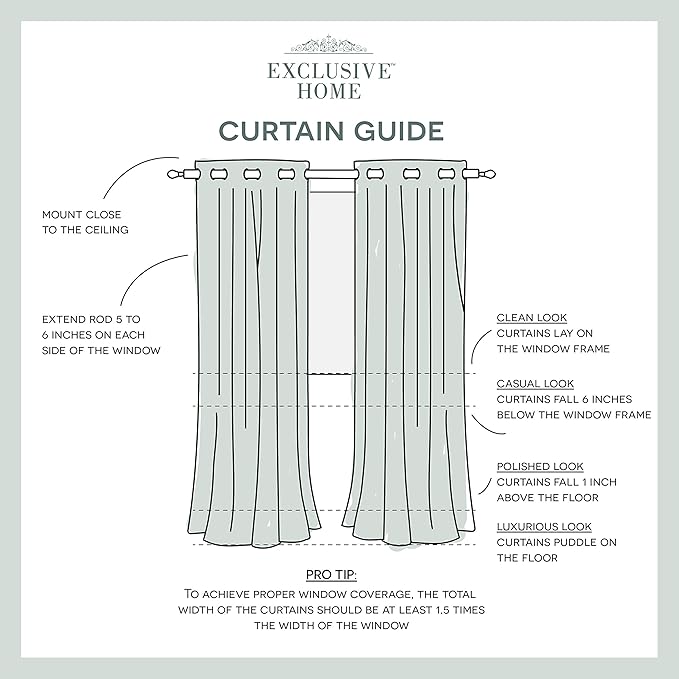 Exclusive Home Canopy Stripe Indoor/Outdoor Grommet Top Curtain Panel - Image 8
