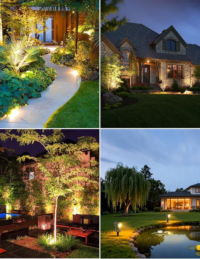 ZYAN Solar Landscape Spotlights, Separate Monocrystalline Panels & USB-C - Image 9