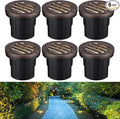 LEONLITE Dia. 4 Inch Well Lights Landscape LED In Ground, Grated Top, 3000K by LEONLITE