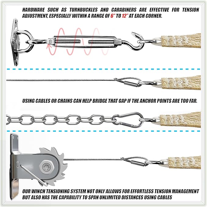 ColourTree TAPS16 Sun Shade Sail UPF50 Canopy UV Block Rectangle - Image 6
