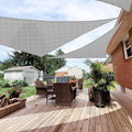 Patio Paradise 15' x 15' x 14'10" Sun Shade Sail Triangle Canopy, Permeable by Patio