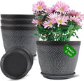 Quarut 4 Pack 6 Inch Flower Pots Planters by Quarut