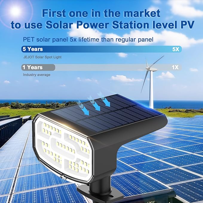 Solar Lights Outdoor Waterproof IP65, Super Bright LED, Cool Light 2 Lighting - Image 4