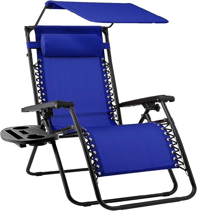 Best Choice Products Folding Zero Gravity Outdoor Recliner Patio Lounge Chair by BestChoiceProducts
