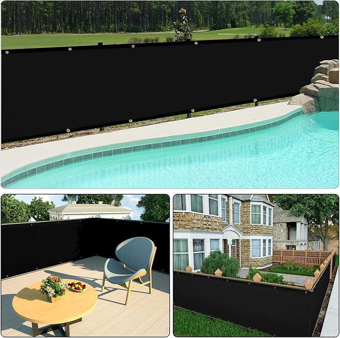UPGRADE Privacy Screen 3' x 10' Fence Commercial Shade Cover - Image 7
