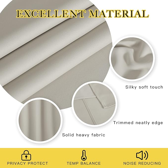 NICETOWN Blackout Curtain for Patio Sliding Door - Image 4