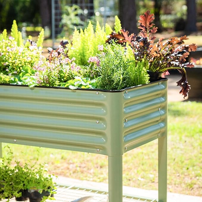 Elevated Raised Garden Bed-V Series, 1400 Lbs Weight Capacity, Outdoor Planter - Image 8