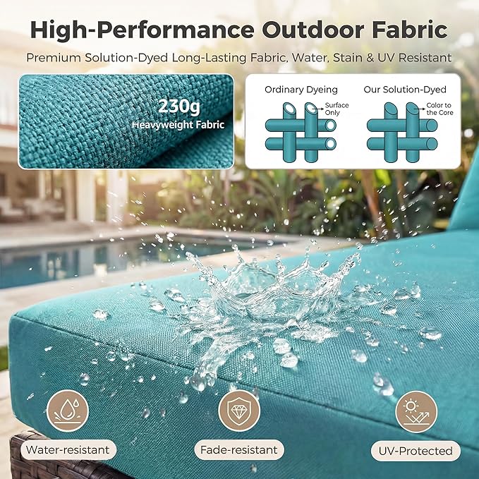 NICESOUL 7 Piece Patio Furniture Set - Image 9