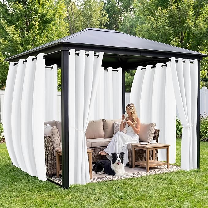 Patio Curtains Outdoor Waterproof 6 Panels - Image 4