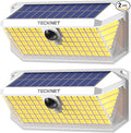 TECKNET 461 LED Solar Powered Outdoor Lights, 270° Angle & 3 Lighting Modes by Tecknet