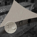 SUNNY GUARD Waterproof Sun Shade Sail 7'x9'x11.4' Taupe Right Triangle UV Block by SUNNYGUARD