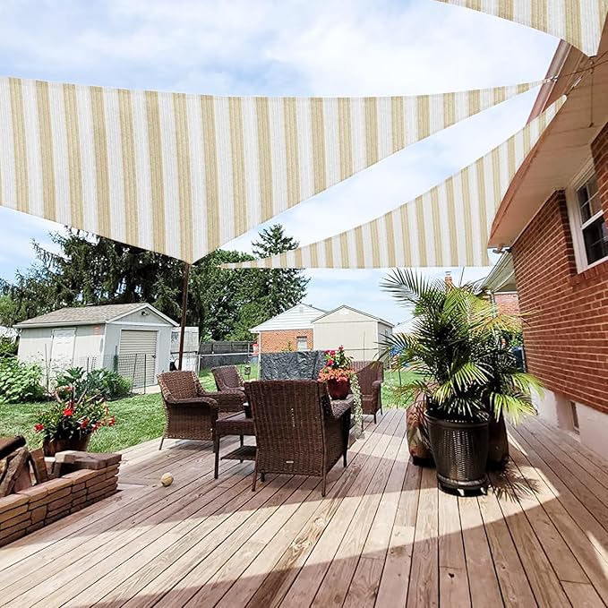 Patio Paradise 12' x 12' x 12' Sun Shade Sail Triangle Canopy Shade Cloth by Patio