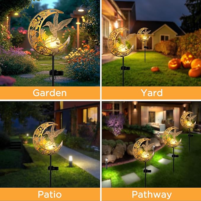 Solar Hummingbird Lights Outdoor Decor - Image 4