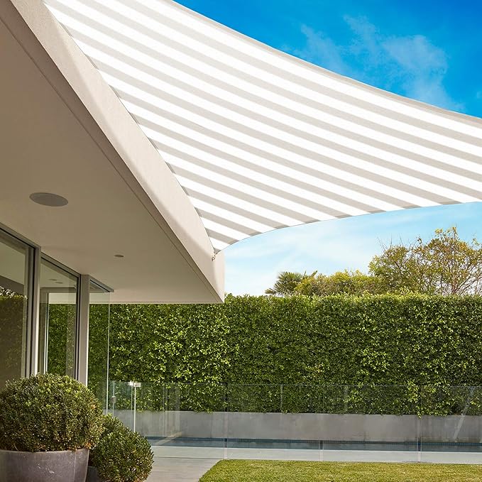 E&K Sunrise 23' x 23' x 23' Sun Shade Sail Triangle Canopy Shade Cover UV Block - Image 8