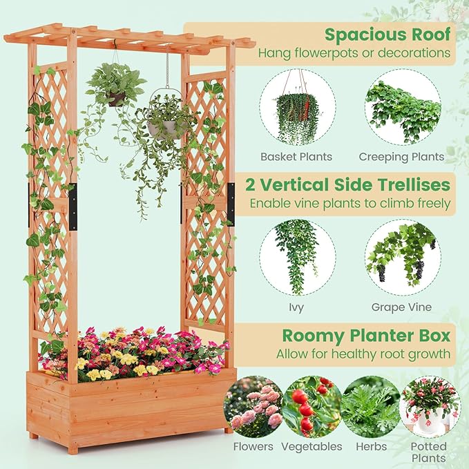 Giantex 2 Pcs Raised Garden Bed - Image 4