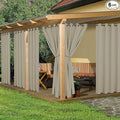 HolidayIdeas Outdoor Curtains for Patio Waterproof, 6 Panels by HolidayIdeas