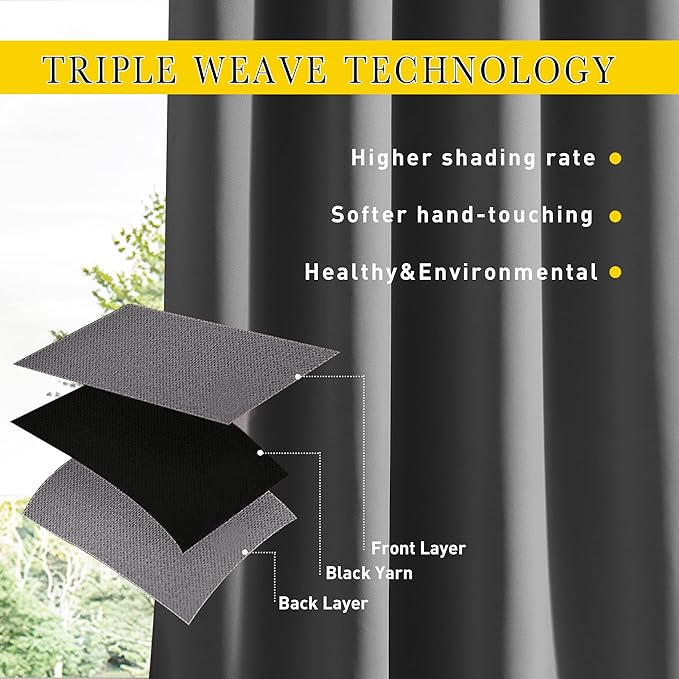 NICETOWN 2 Panels Outdoor Curtains - Image 7
