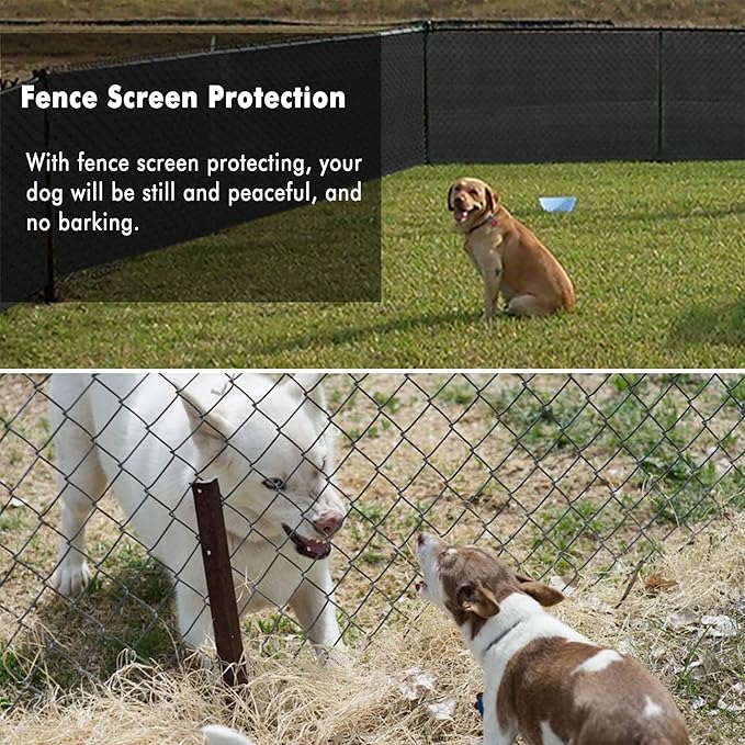 UPGRADE Privacy Fence Screen 4'x47' Black Outdoor 90% Visibility Blockage 170 - Image 6