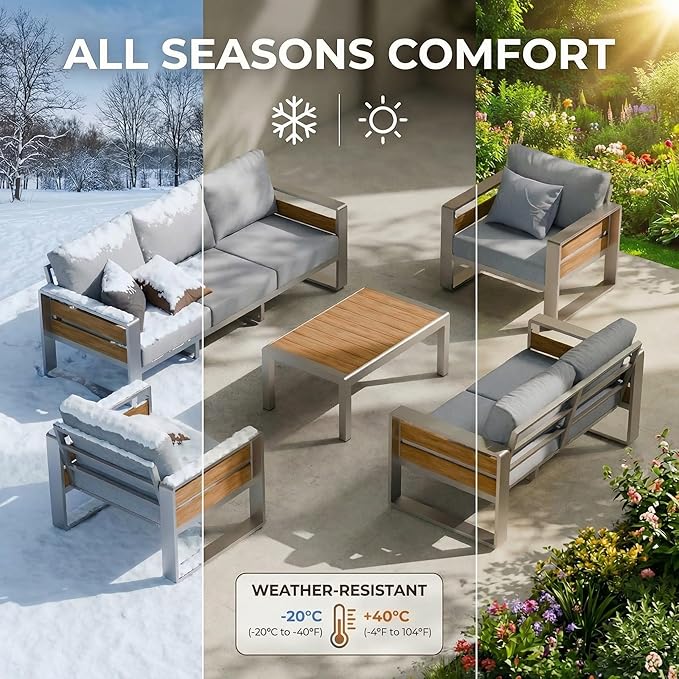ZANDOR Outdoor Aluminum Patio Furniture - Image 9