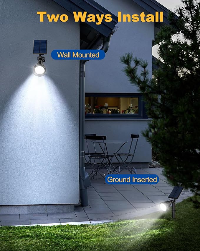 Solar Spot Lights Outdoor, 8 Pack Outdoor Solar Lights - Image 6