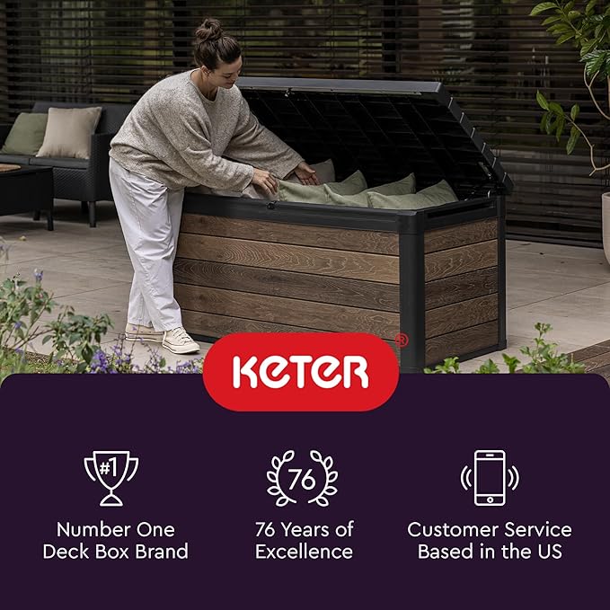 Keter Marvel Plus 71 Gallon Resin Outdoor Storage Box - Image 11