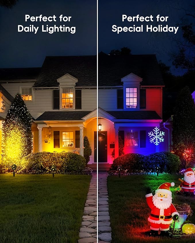 CORESLUX Christmas Smart Spot Lights Outdoor, Color Changing Warm White - Image 2