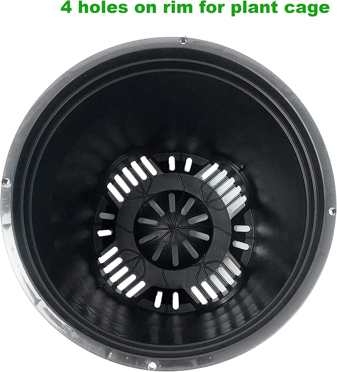3 Gallon 10-Pack Nursery Pot Black Plastic Planters - Image 5