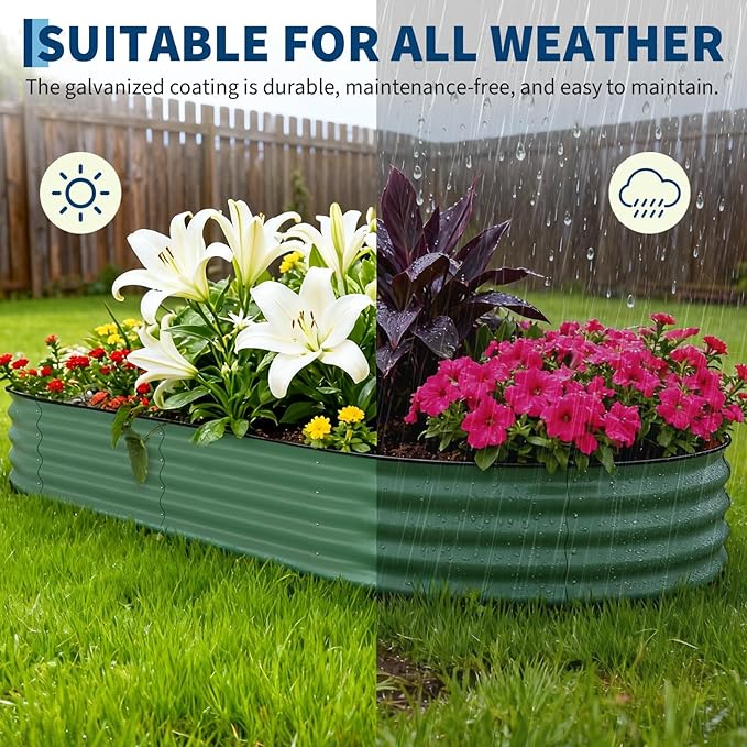 Garvee 2 Pack Galvanized Raised Garden Beds - Image 6