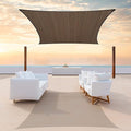 ColourTree TAPR1616 Custom Size 11' x 14' Brown Sun Shade Sail Canopy UV Block by ColourTree